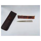 Sterling Silver & Bakelite Art Deco Comb and