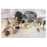 Figures, bell, shells etc...