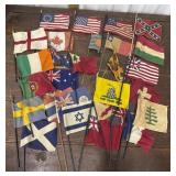 Lot of mini flags *some brittle