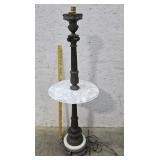 Marble shelf floor lamp needs rewired