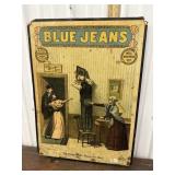 Sign - Blue Jean Sign The Enquirer Job Printing Co