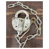 B&O Railroad lock with key