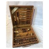 Beautiful wood and brass? Flatware in original