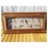 Primitive Style Rustic Framed Fly Fishing Lures