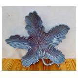 Red Wing Pottery Blue Leaf Dish