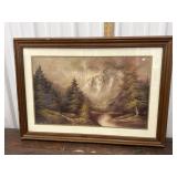 B. Chipton framed prints forest and mountain