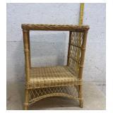 Wicker end stand 17x13x25