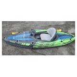 Intex inflatable kayak with paddle 9