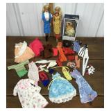Barbie dolls, clothing, shoes etc