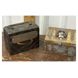 2 Vintage Coin Banks