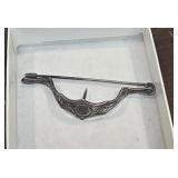 Sterling silver sweater?? Clip pin