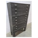 2pc 9 Drawer Hardware Cabinet 32"12"53"