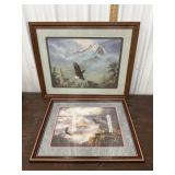 2 eagle prints - Artists Reichardt and Hisako