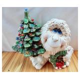 Vintage Yeti/Abominable Snowman Ceramic Statue. I