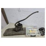 Sausage stuffer, catcher mask, fishing