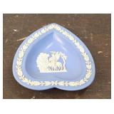 Wedgwood Blue Jasperware Heart Trinket Dish
