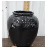 large Hand thrown black pottery pot/vase