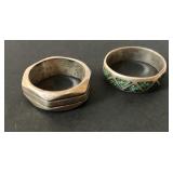 2 Rings *one sterling, one unmarked