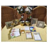 Topiaries, stationary,  picture frames