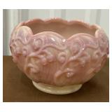 Fenton Slag glass Lily of the Vally bowl *glows