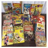 Box vintage comic books - romance, Richie, Rich,
