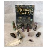 Magic book bundle (new), crystal towers, selenite