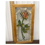 Stained glass rose