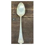 Signed Sterling serving spoon