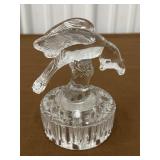 Cambridge Crystal Bluejay flower frog