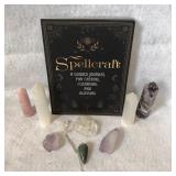 Spellcraft book, crystal towers, chunks, pendulum