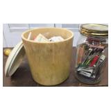 Collectible matchbooks - jar and canister full