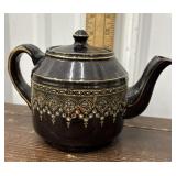 World War II Royal Navy Redware tea pot