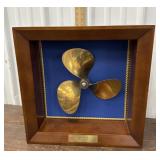 Framed Chris Craft Brass prop