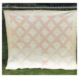Pretty vintage farmhouse quilt -  full? Sized