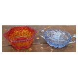 2 Pcs Pretty Vintage Colorful Bowls