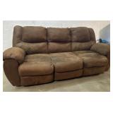 Double recliner Microfiber sofa