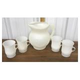 Mr. Cool-Aid pitcher, cups