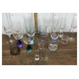 Assorted glasses