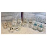 Advertising glasses- Seagramï¿½s 7, Leroux, The