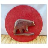 Robbie Probert Canada Wood Bear Wall Hanging.
