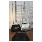 3 Vintage Evening Purses- 2 Beaded