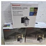 3 Honeywell led porch lamps