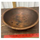 Wooden dough bowl