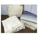 Twin Bedspread, blanket, pillow *some staining
