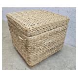Rattan Ottoman $ donated to candor food pantry