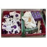2 Bins Mostly Glass Ornaments