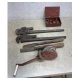 Pipe wrenches/winch/puller etc