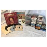Records, cassette tapes, CDs