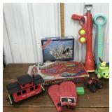 Game, puzzle, toys, boxing gloves etc