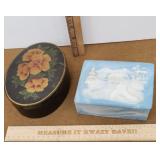 2 Dresser Boxes Lacquered And Soapstone Signed